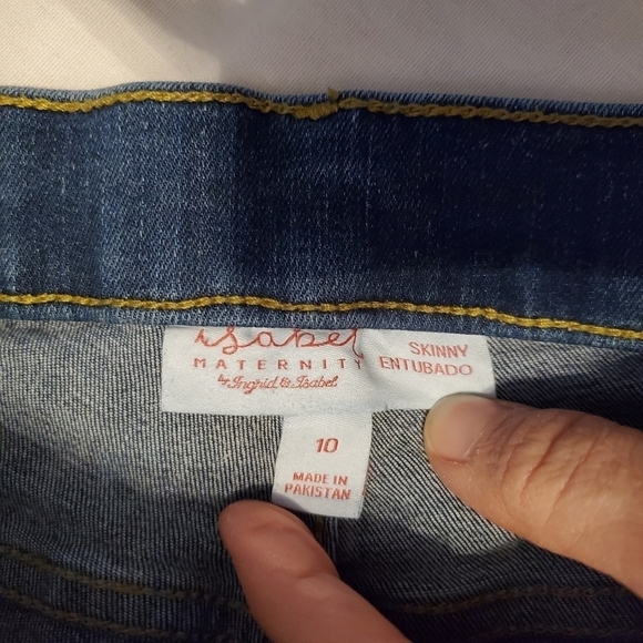 Isabel Maternity Distressed skinny jeans Size 10 - Picture 4 of 6